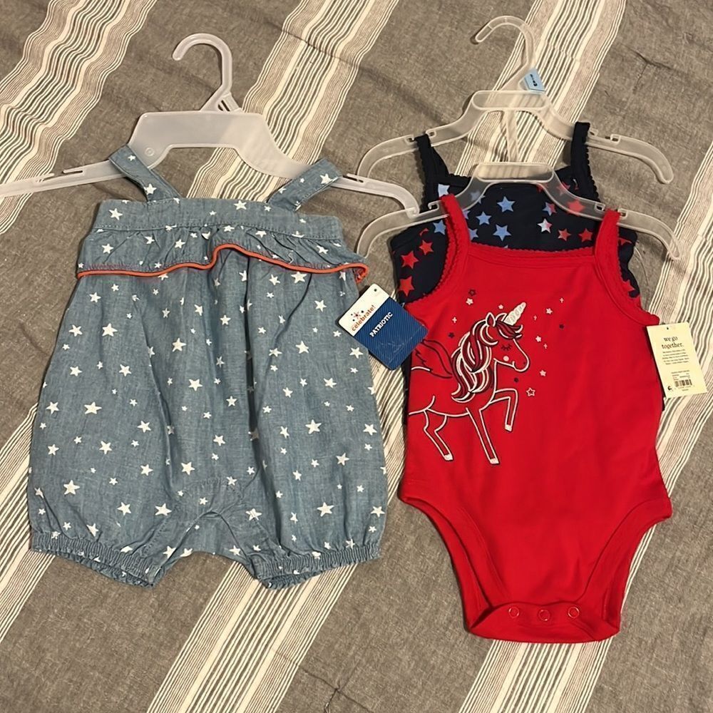 Baby girls 3-6 month bodysuits